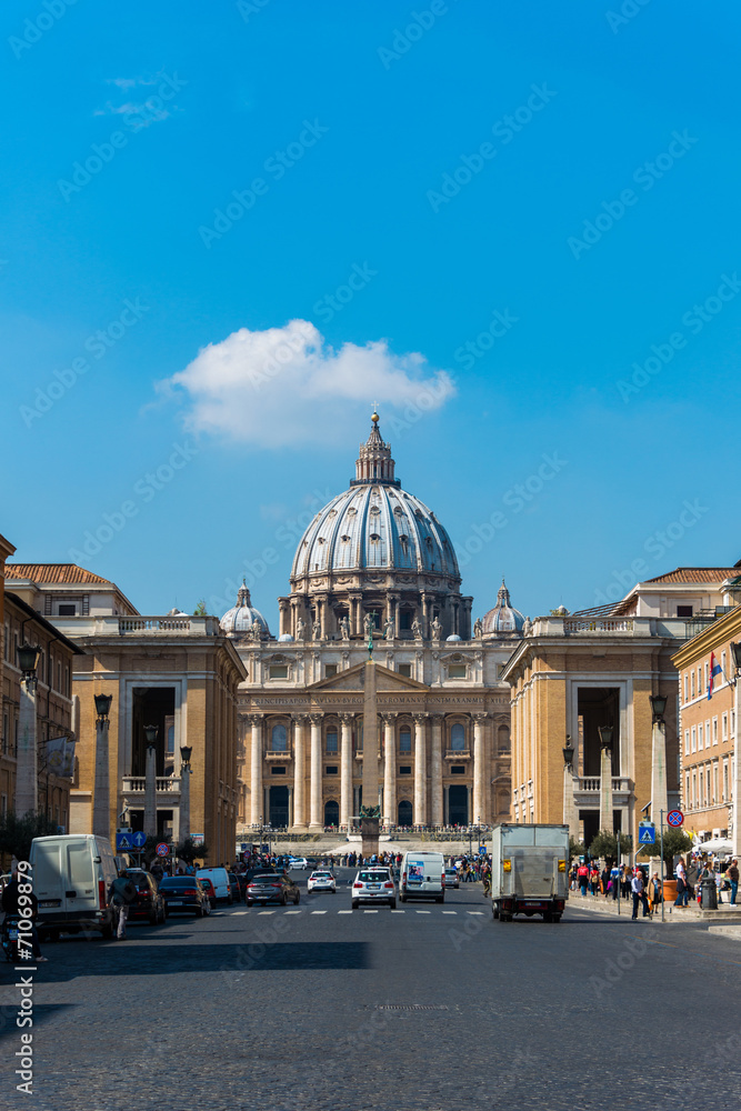 Rome - MARCH 21: St. Peter Cathedral on March 21 in Rome, Italy.
