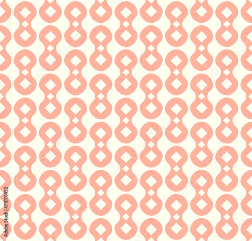 Pink Abstract Dumbbell Pattern on Pastel Background