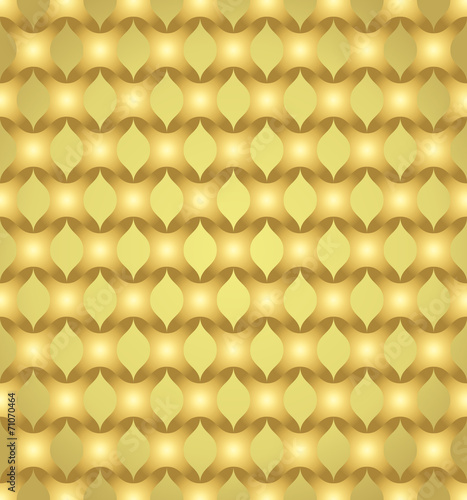 Gold Abstract Cross Pattern on Pastel Color