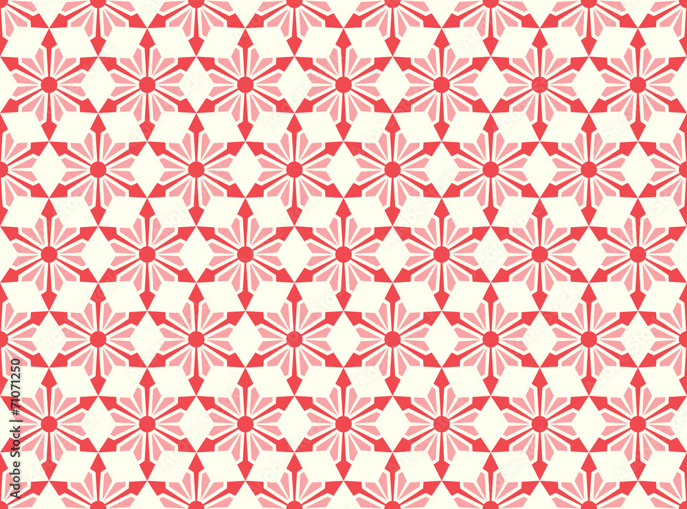 Red Abstract Star and Arrow Shape Seamless Pattern Red Abstract Star and Arrow Shape Seamless Pattern