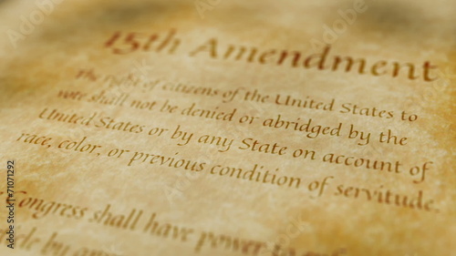 Historic Document 15th Amendment