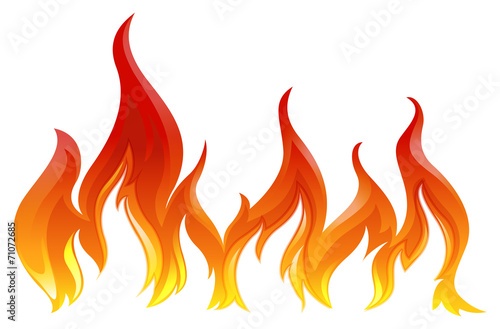 A fire