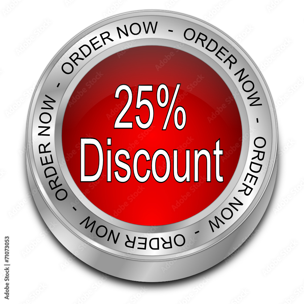 25% Discount - Order now Button