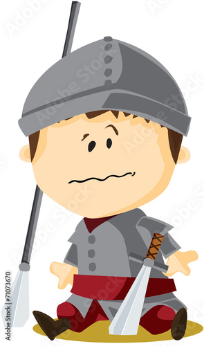 Soldat chevalier de conte de fée