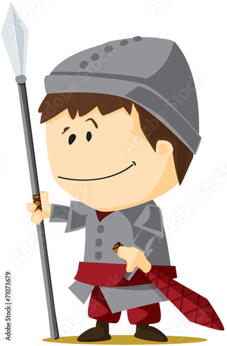 Soldat chevalier de conte de fée