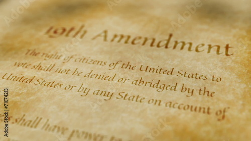 Historic Document 19th Amendment