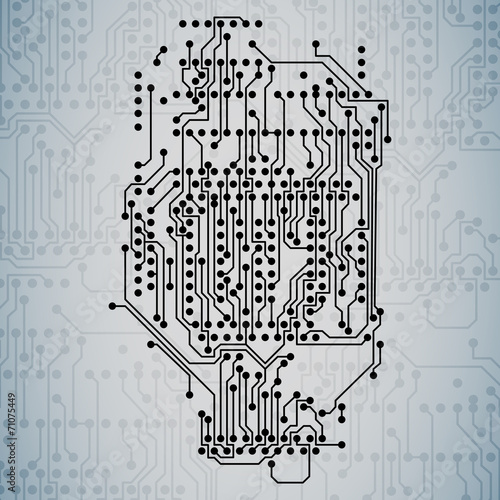 Microchip background, electronics circuit, EPS10 vector