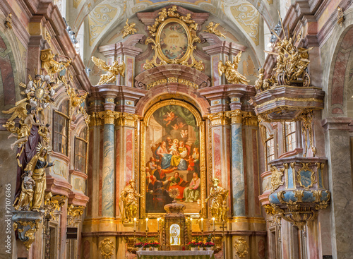 Vienna - Main altar of baroque st. Annes church