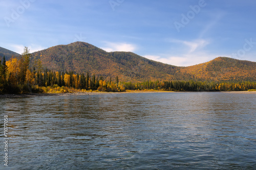 Taiga river in Eastern Siberia