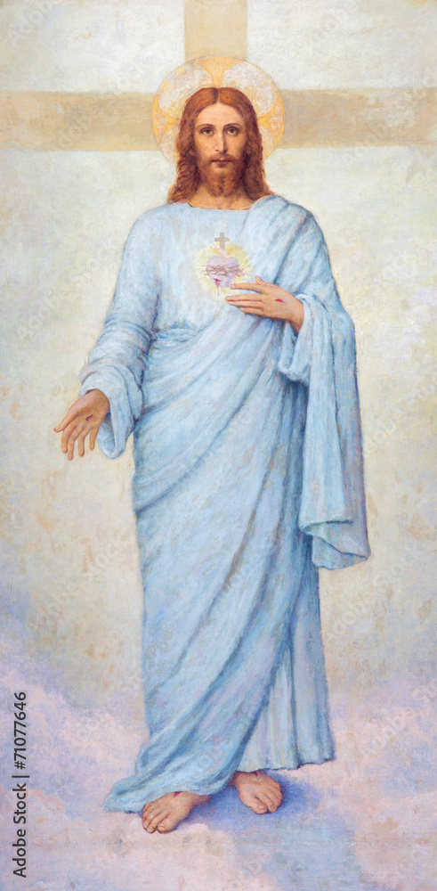 Padua - heart of Jesus Christ paint in Dom  - Duomo - obrazy, fototapety, plakaty 