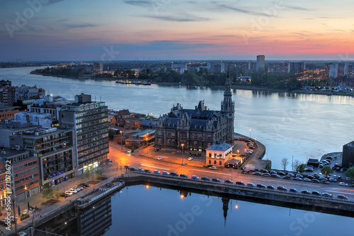 Aerial of Antwerp, Belgium photo