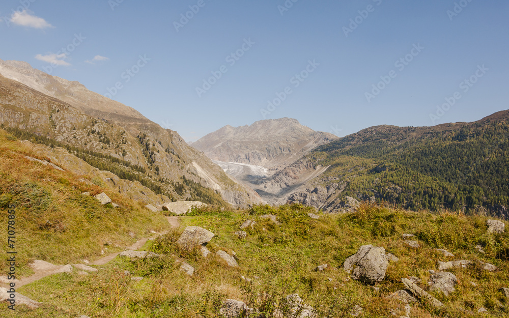 Belalp, Dorf, Aleschji, Aletsch, Alpen, Wallis, Schweiz