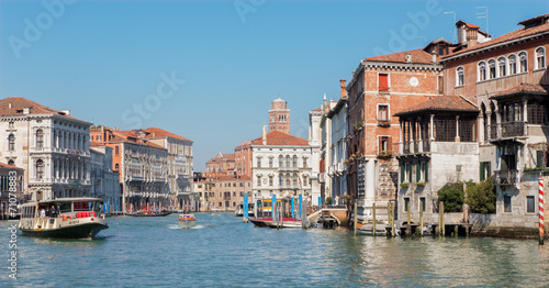 Venice - Canal Grande in full activity.