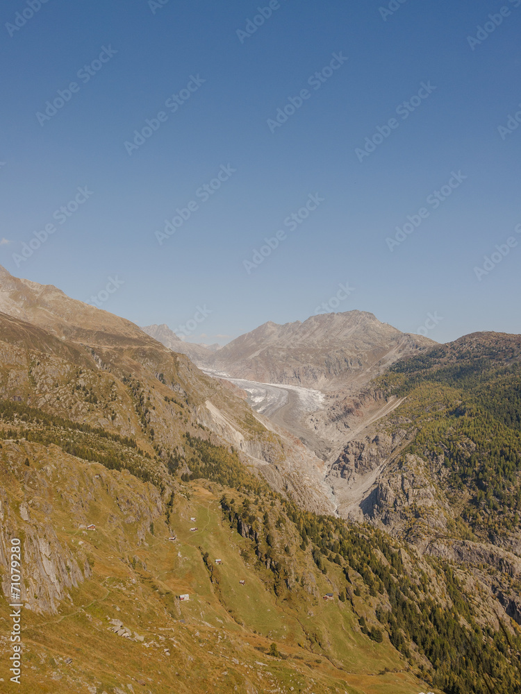 Belalp, Bergdorf, Alm, Aletschgletscher, Alpen, Wallis, Schweiz