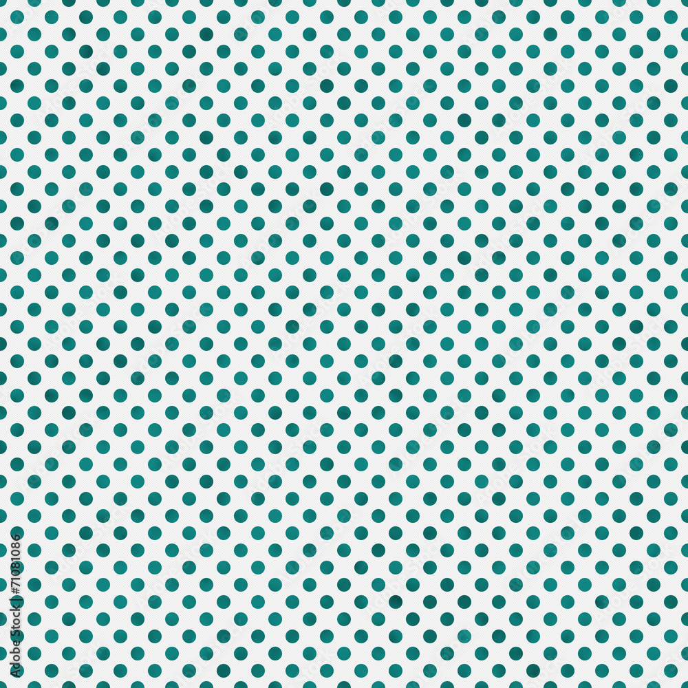 Bright Teal and White Small Polka Dots Pattern Repeat Background Bright Teal and White Small Polka Dots Pattern Repeat Background
