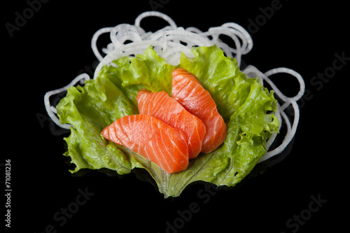 Salmon sashimy