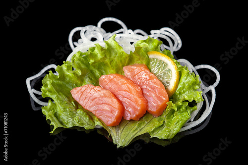 Salmon sashimy
