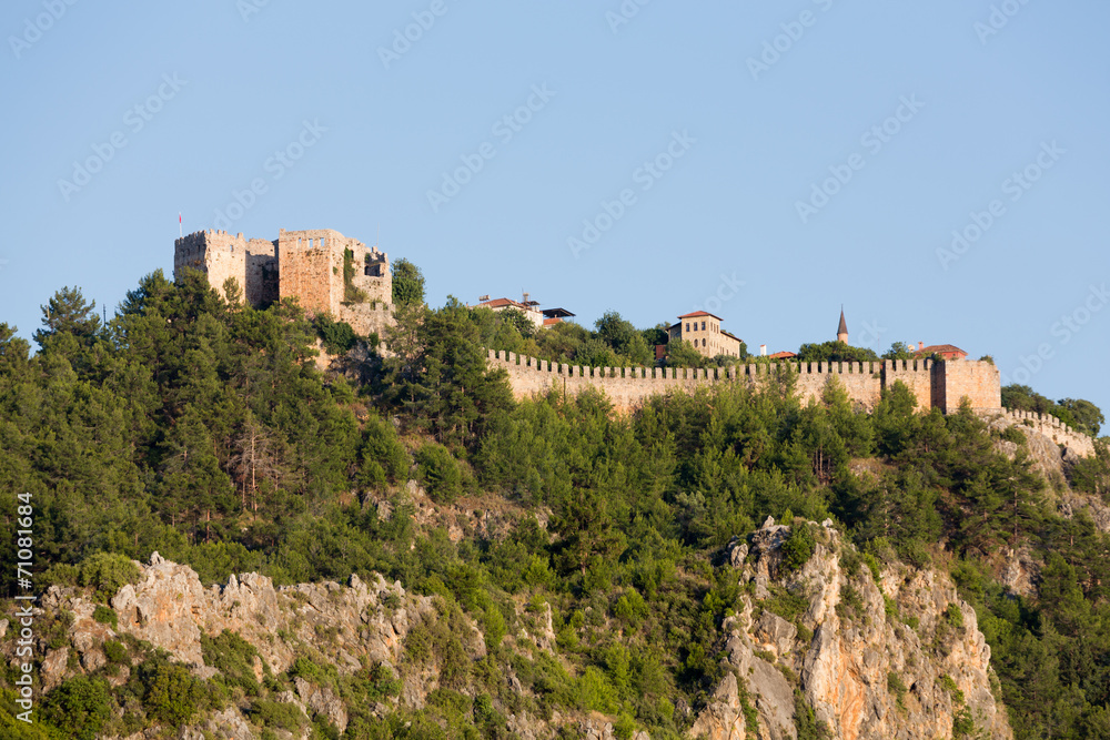 The castle in Alanya. Turkey