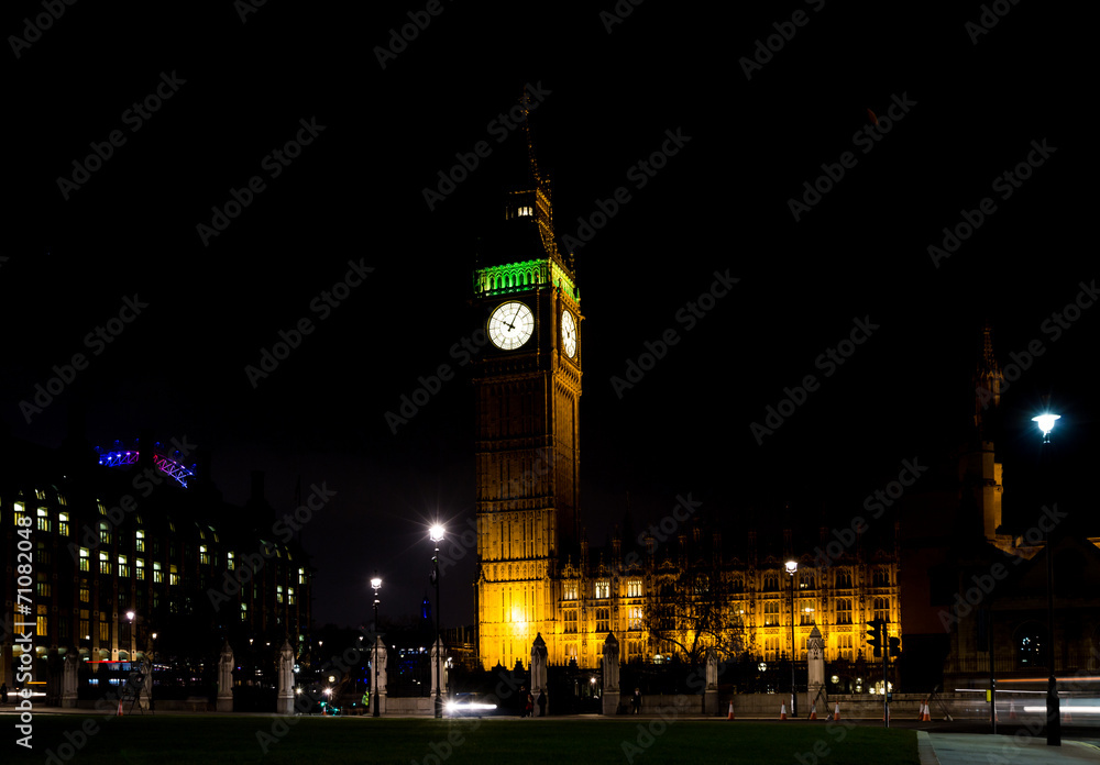 big ben at night london uk