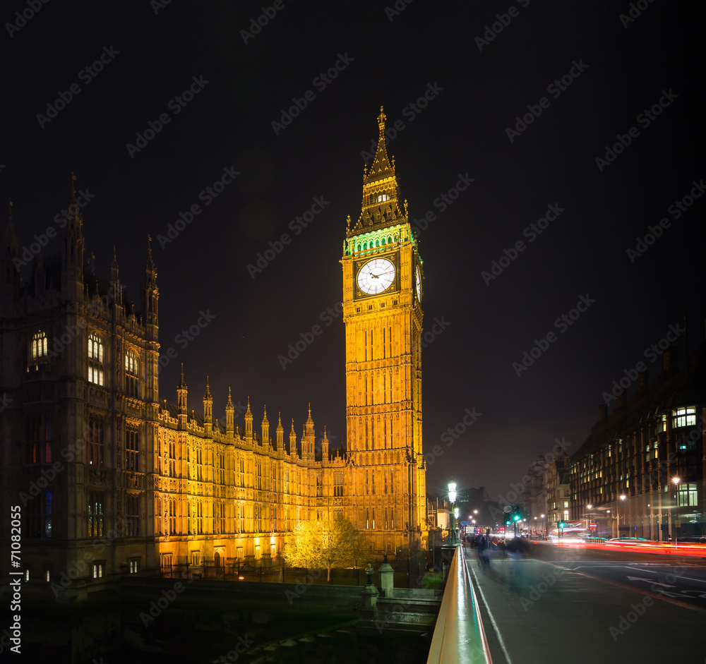 big ben at night london uk