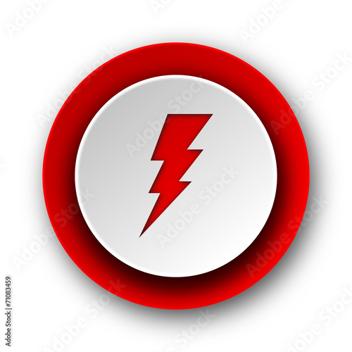 bolt red modern web icon on white background Free Download bolt red modern web icon on white background - GFXLoad