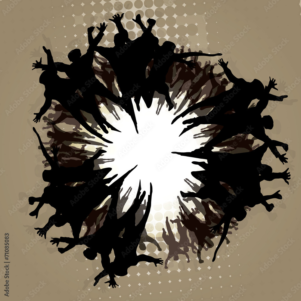 Party People Vector Background