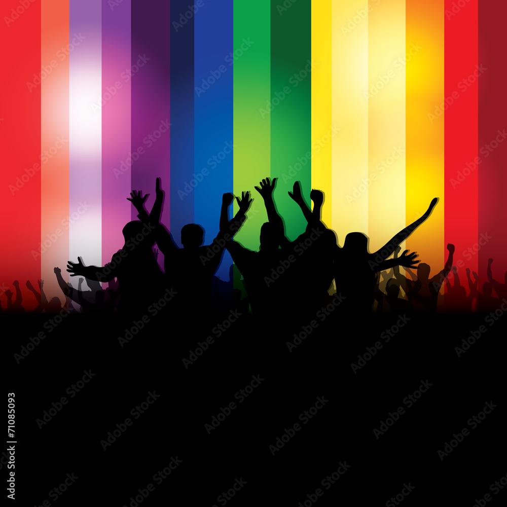 Party People Vector Background