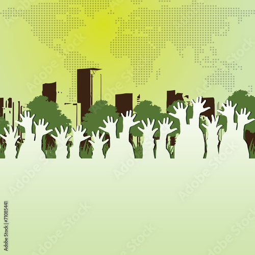 Abstract Eco Concept Background Vector
