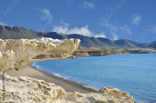 Los Escullos beach, one of the volcanic beauties of Cabo de Gata