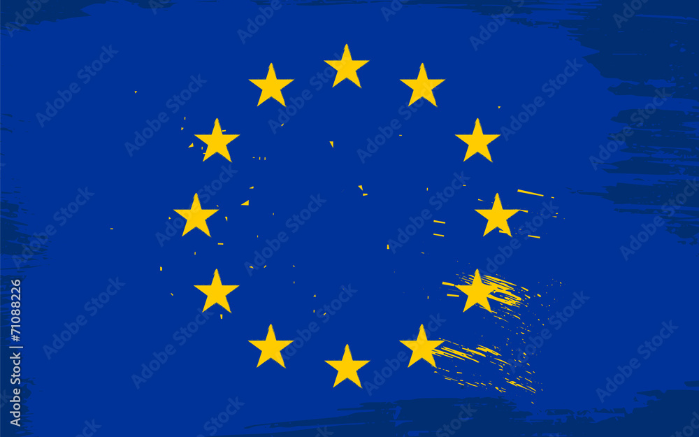 European union grunge flag European union grunge flag