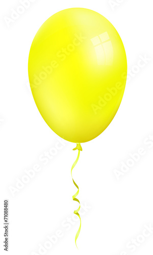 Balloon, single yellow