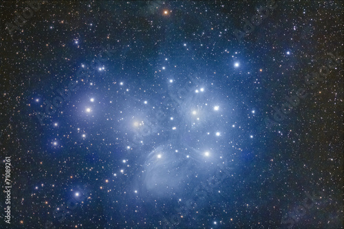 M45, The Pleiades cluster