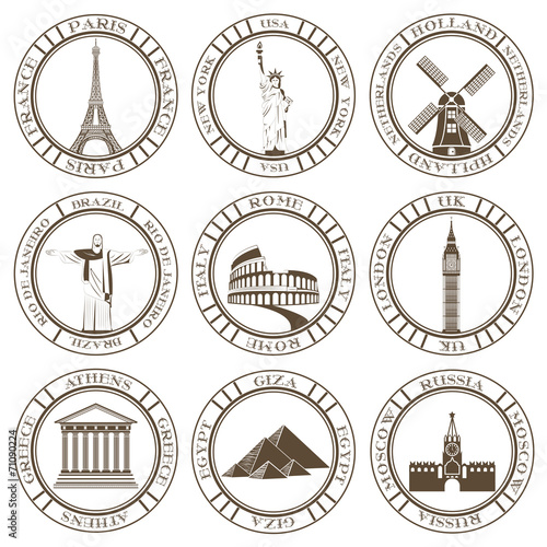 Stickers of Travel