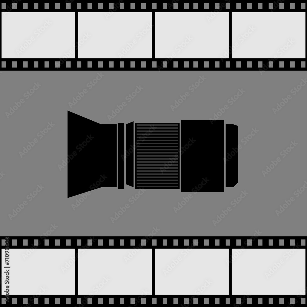 Obraz premium Camera lens icon