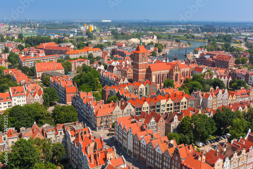  Baroque architecture of old town in Gdansk, Poland