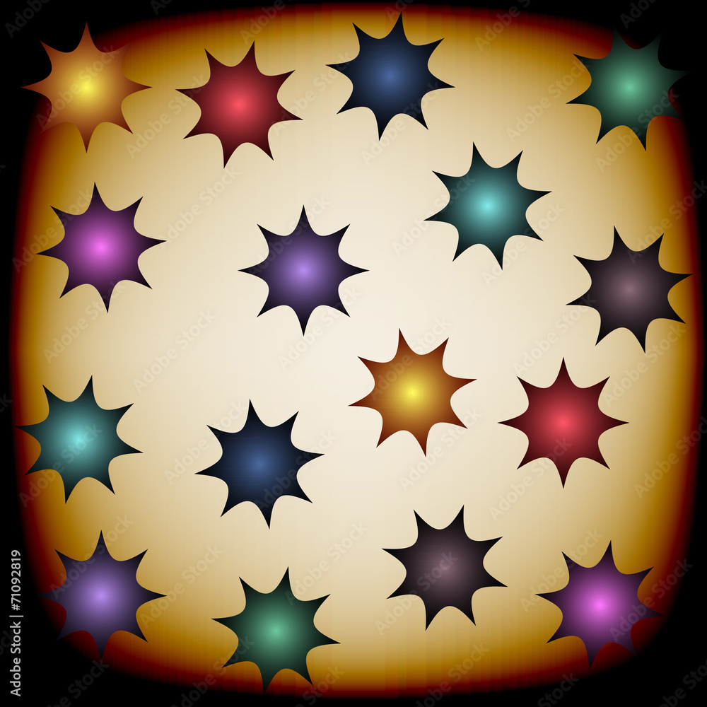 Background with color stars Background with color stars