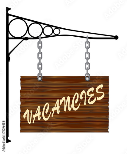 Vacancies Hanging Sign