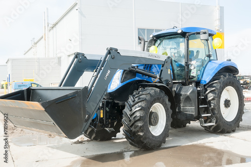 Plow tractor. Tyumen. Russia