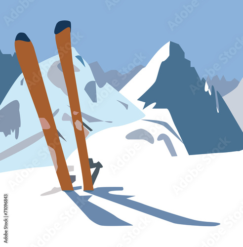 skis