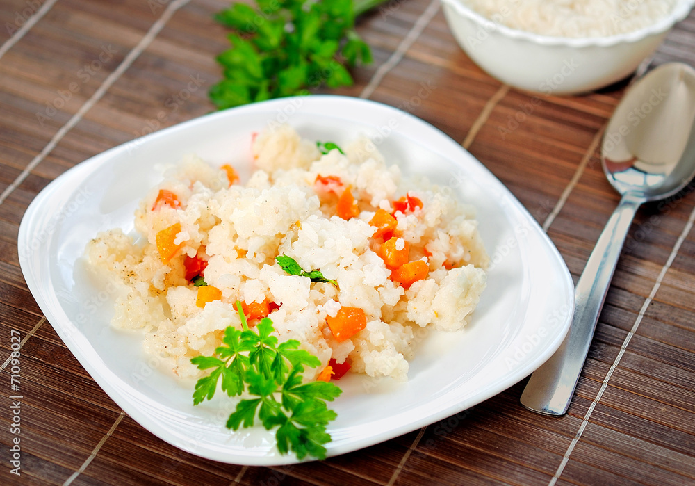 Risotto with vegetable