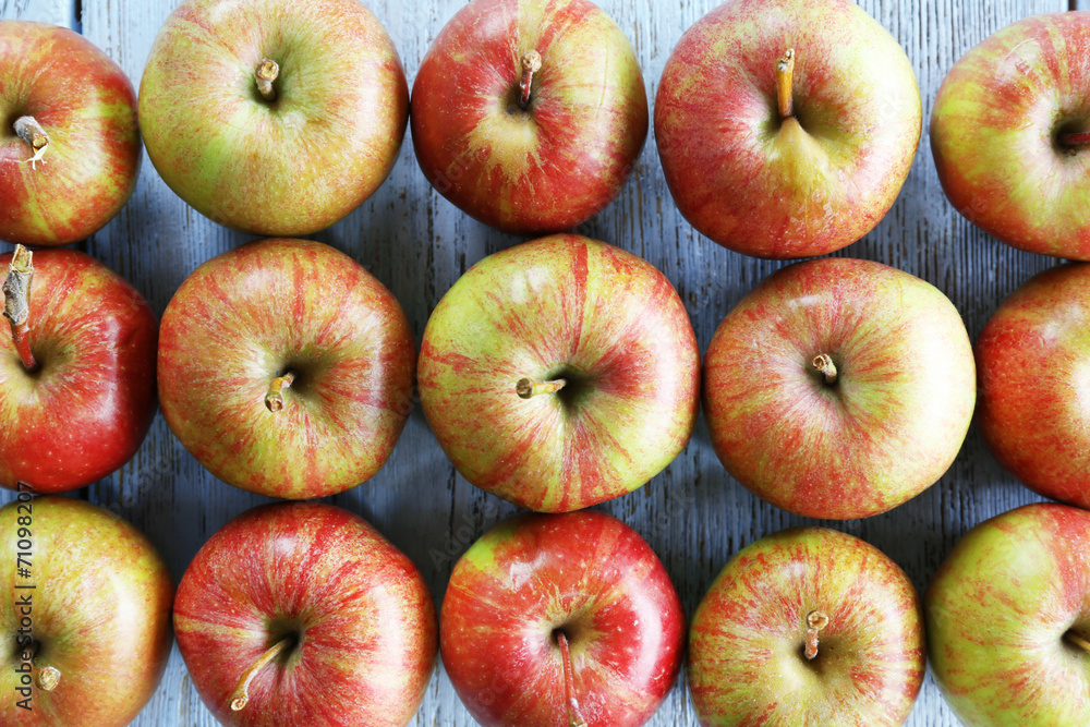 Juicy apples, close-up Juicy apples, close-up