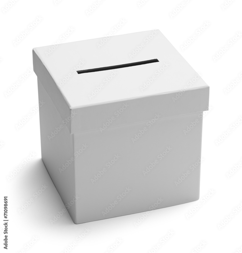 Ballot Box White Ballot Box White