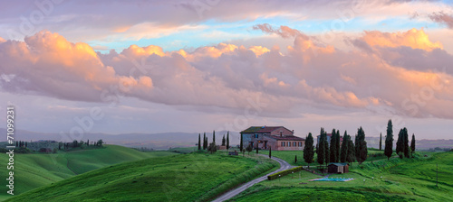 Fotografie Tuscany Spring Sunset