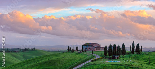 Tuscany Spring Sunset photo