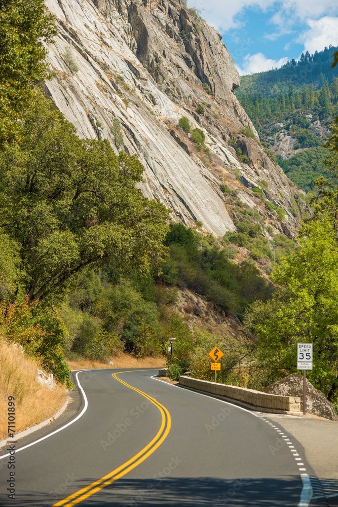 Yosemite Curved Road