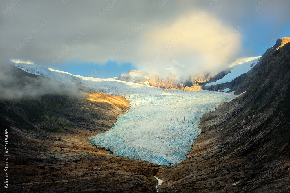 Norwegia, lodowiec Svartisen