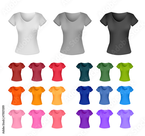 T-shirt template for women