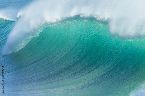Ocean Wave Crashing Closeup