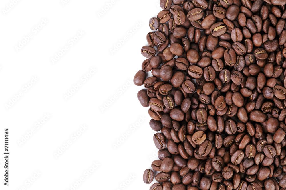 freshly roasted coffee beans border freshly roasted coffee beans border