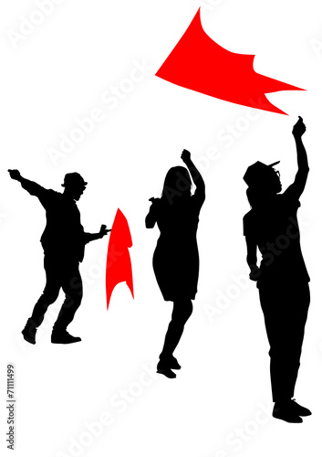 People with kite
